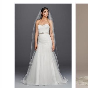 David’s Bridal Wedding Dress Mermaid New With Tags Free Shipping